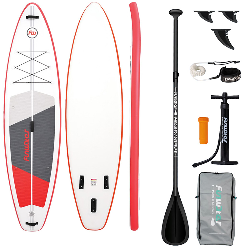 FunWater SUP irklentė SUPFW69C 3,35m (raudonai balta)