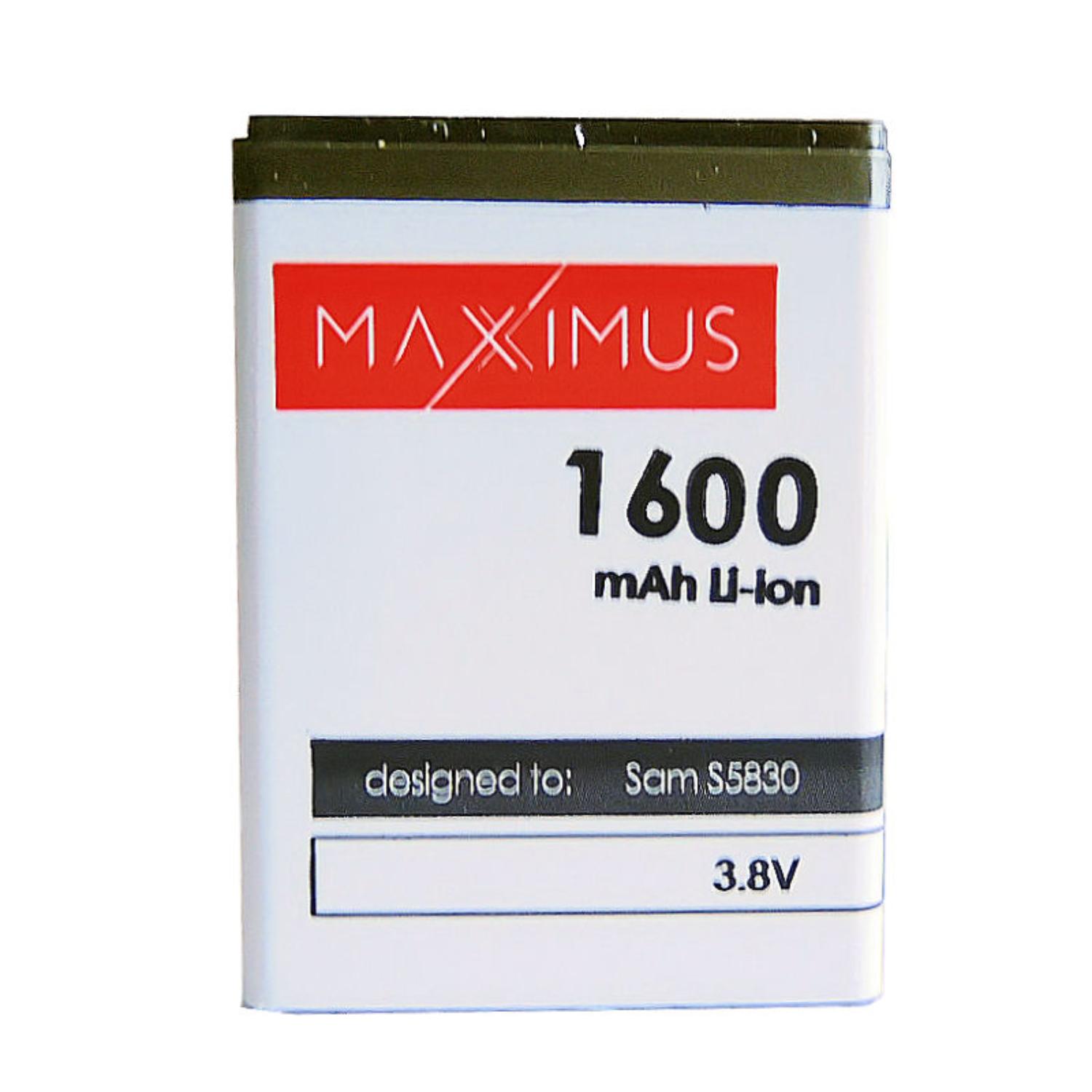 Baterija MAXXIMUS SAM S5830 1600mAh