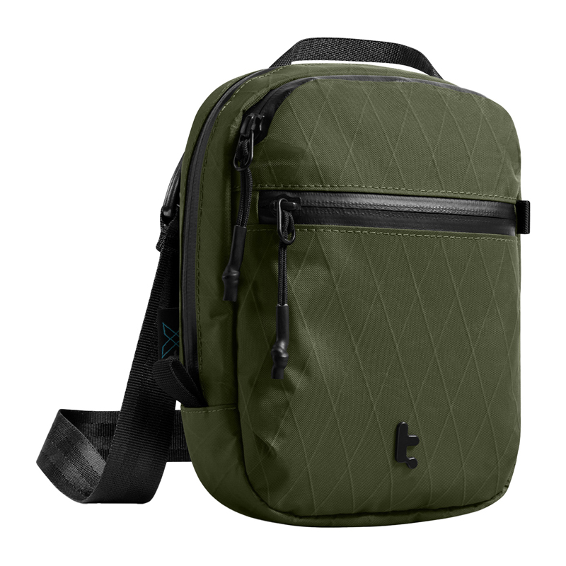 TOMTOC Aviator-T37 kelioninis krepšys su pečių dirželiu X-Pac 1.3L (žalias)