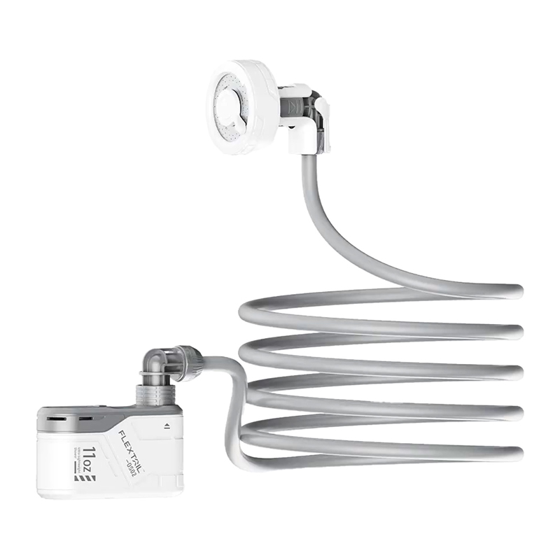 Flextail Max Shower nešiojamasis dušas su dėklu (baltas)