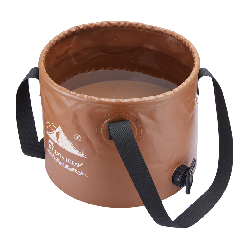 Складное ведро Flextail Flex Bucket 20L (коричневое)