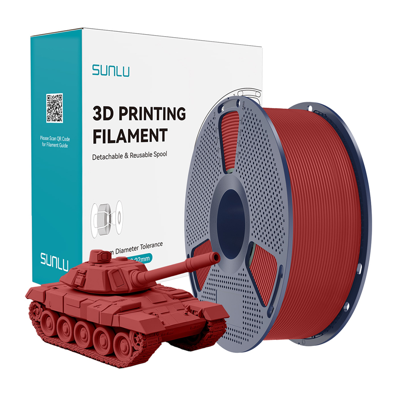 Sunlu PLA+ High-Speed raudonas filamentas