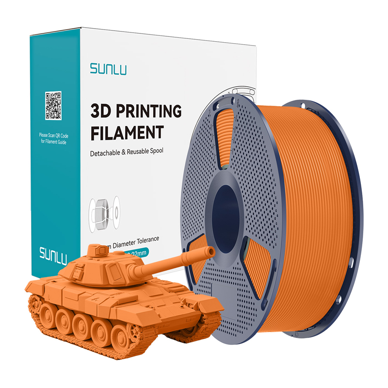 Sunlu PLA+ High-Speed oranžinis filamentas