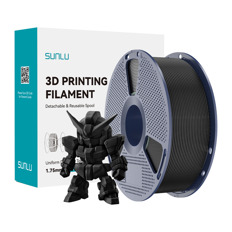 Sunlu PLA+ 2.0 filamentas (juodas)