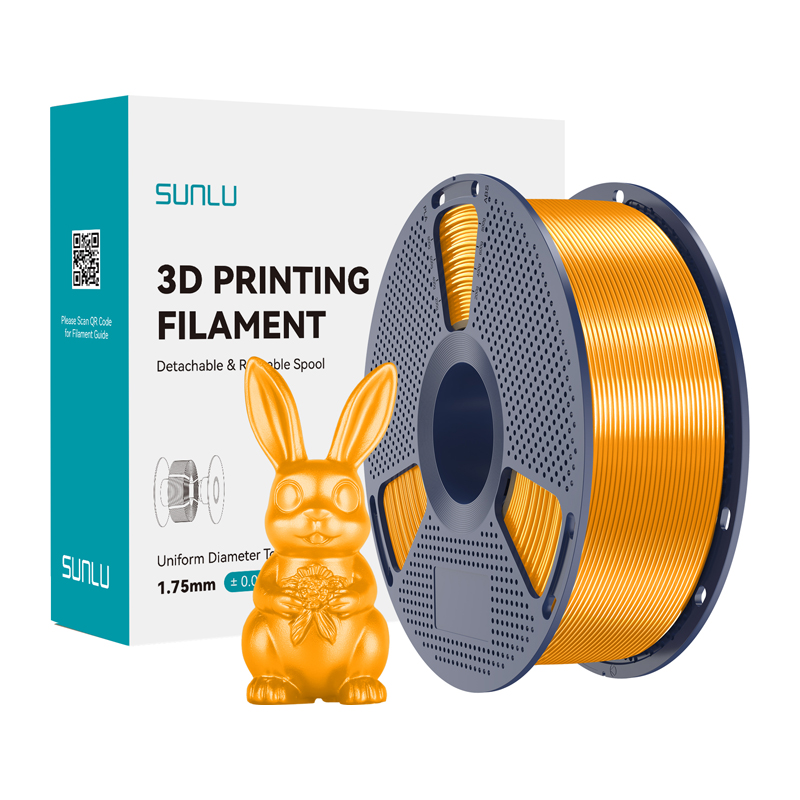Sunlu PLA+ Silk filamentas (žalvario)