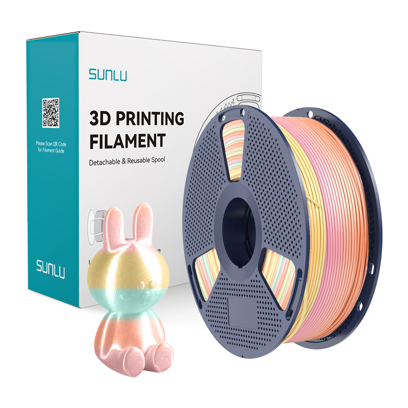 Sunlu PLA+ Silk filamentas (vaivorykštė) 05
