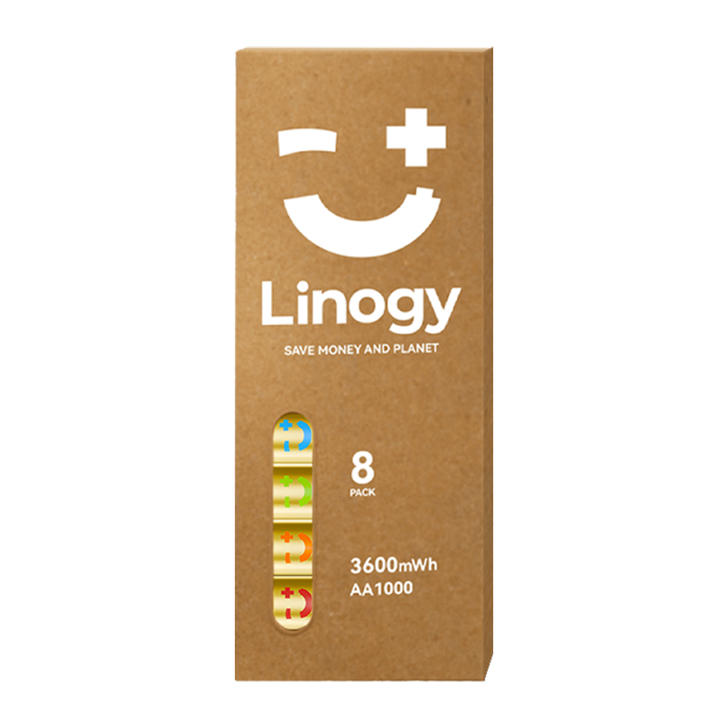 LINOGY AA Li-ion Pro baterijų rinkinys - 8 vnt.