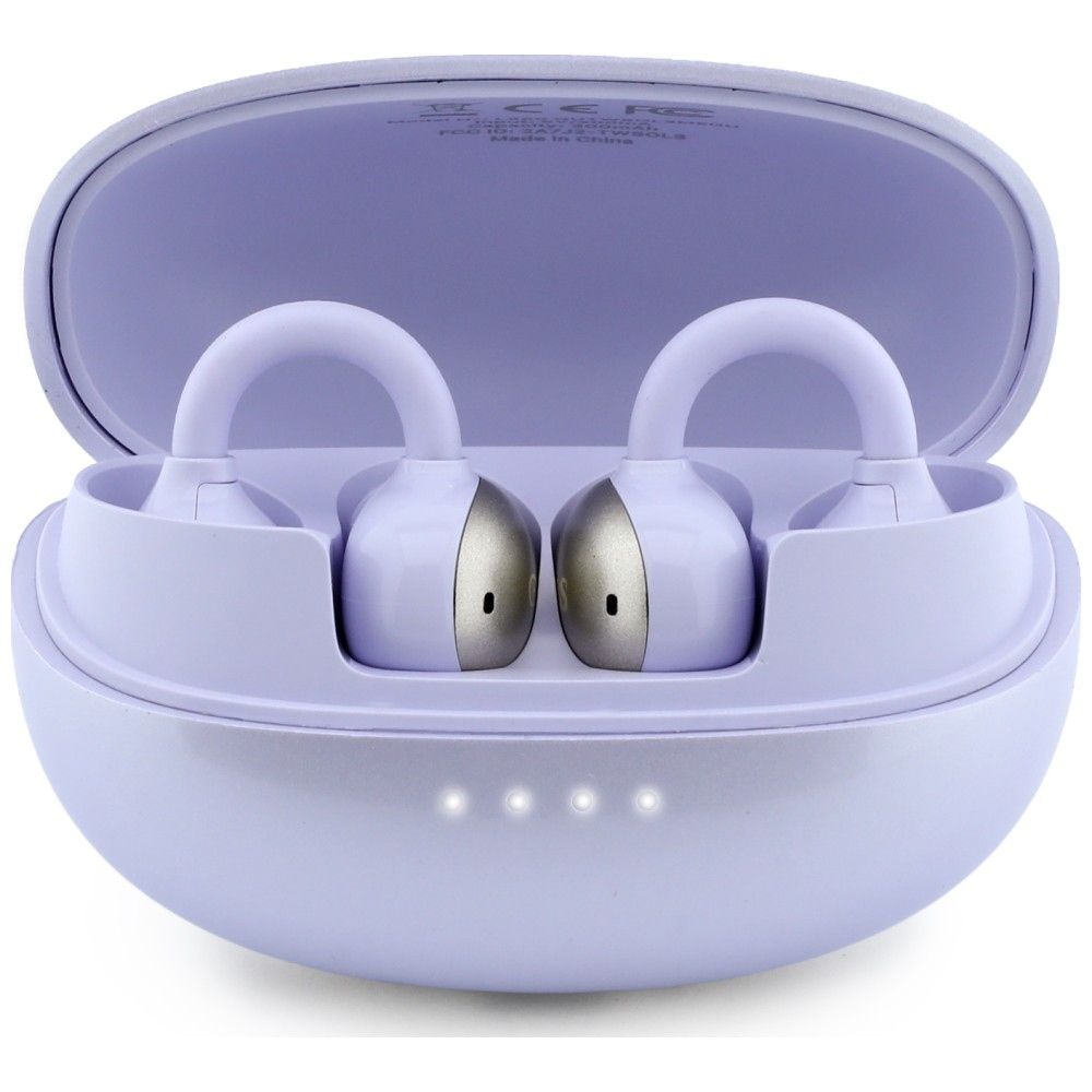 Belaidės ausinės OWS Guess Metalic Finish Electropated Parts Classic Logo, violetinės