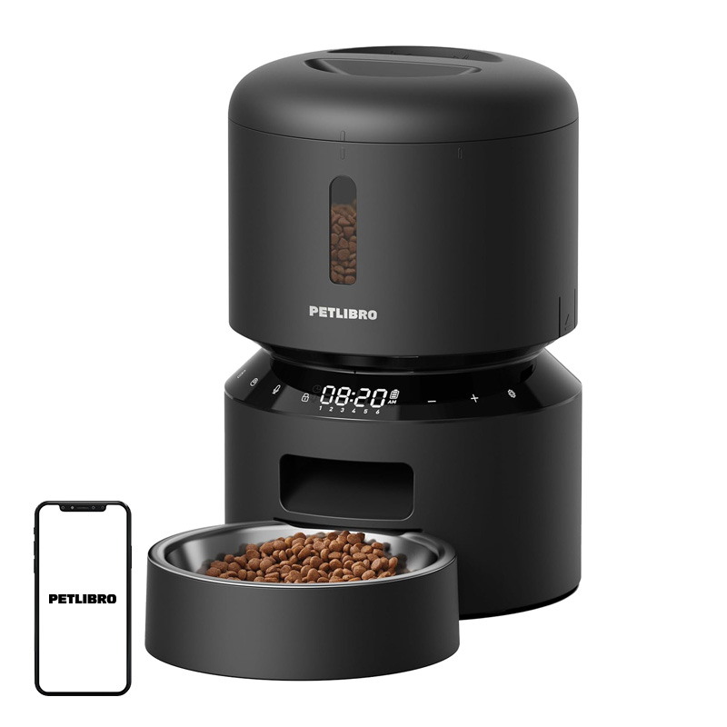 PETLIBRO Granary 3L gyvūnų maisto dozatorius (juodas)