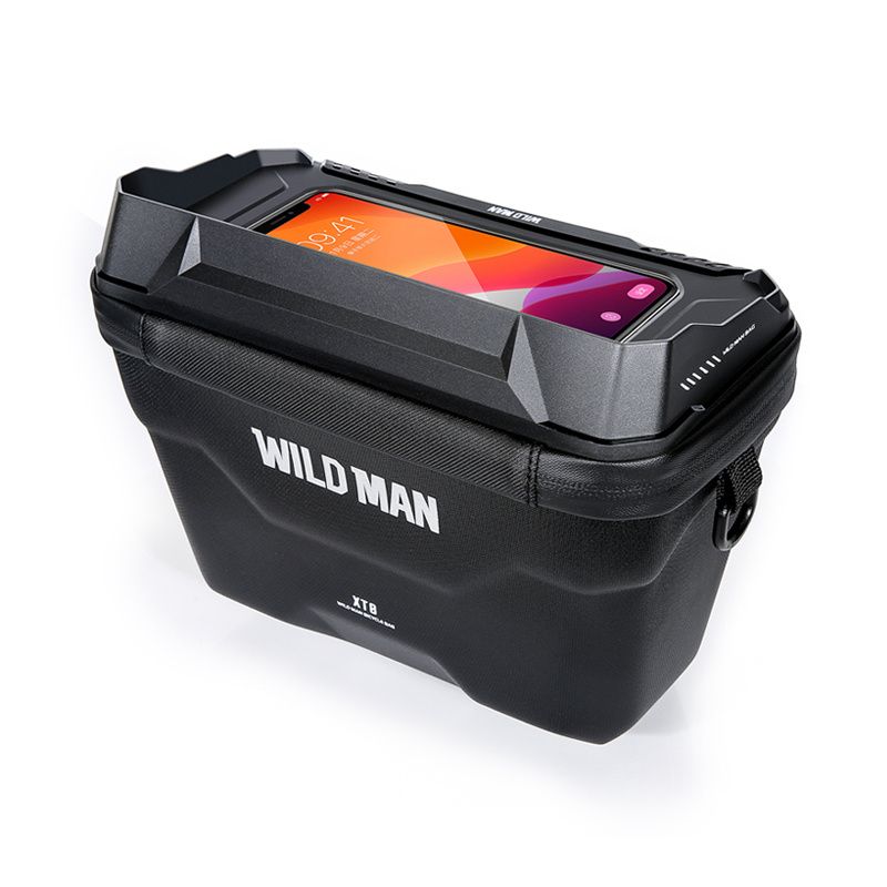 WILDMAN дорожная сумка для руля велосипеда на молнии, 3L (4"-7"), XT8, черная