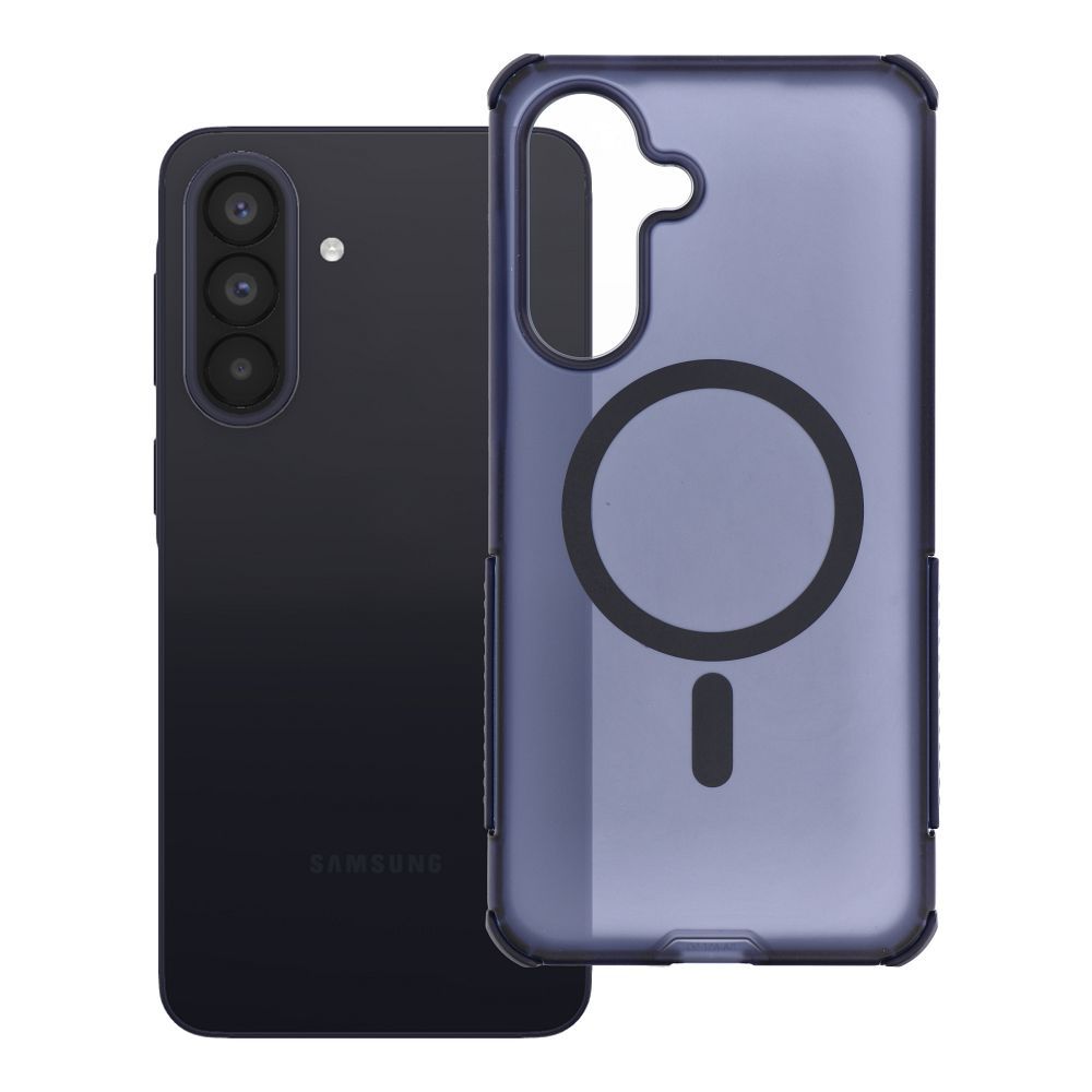 Case for Samsung A57 Forcell F-Protect BumperX Premium compatible with MagSafe navy blue
