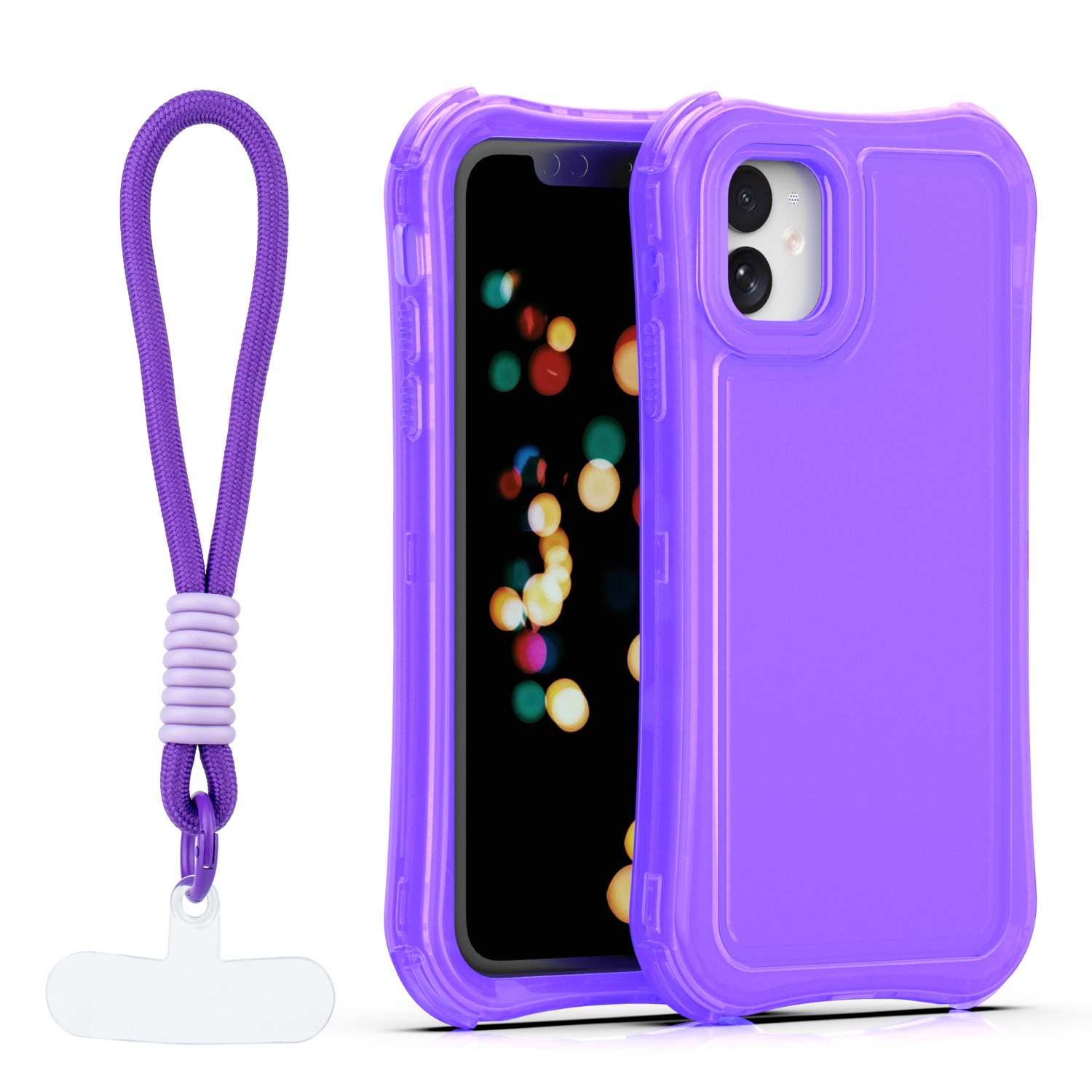 Safepop dėklas su dirželiu skirtas iPhone 11 violetinis