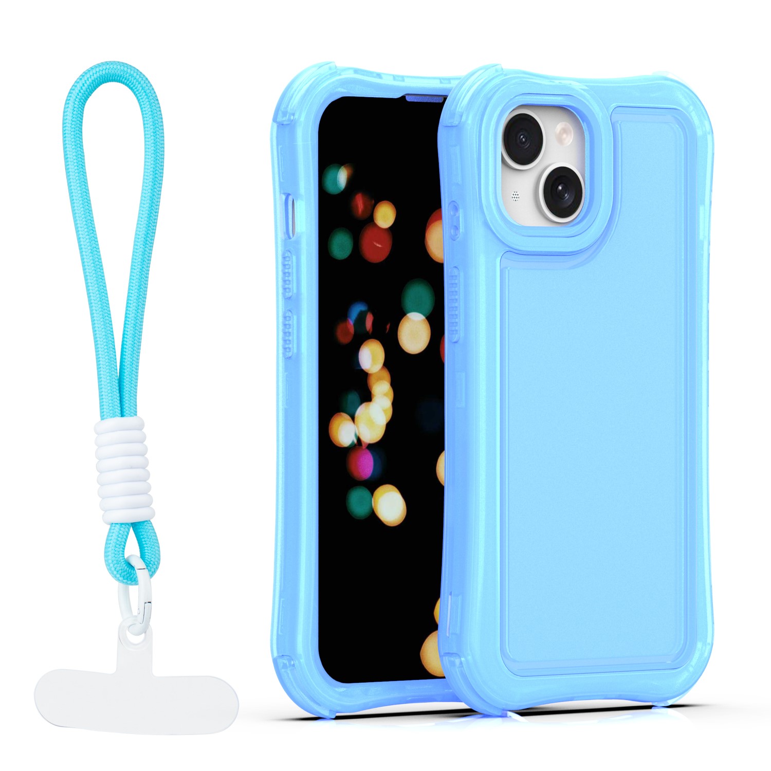 Safepop dėklas su dirželiu skirtas iPhone 14 6,1" mėlynas