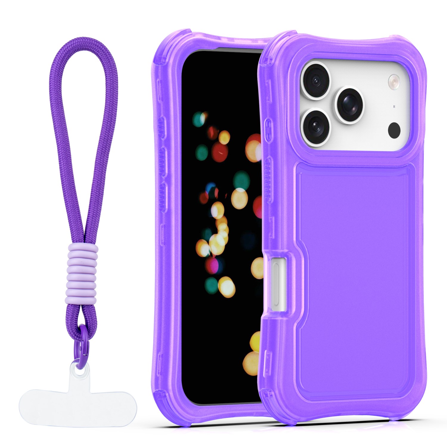 Safepop dėklas su dirželiu skirtas iPhone 17 Pro Max 6,9" violetinis