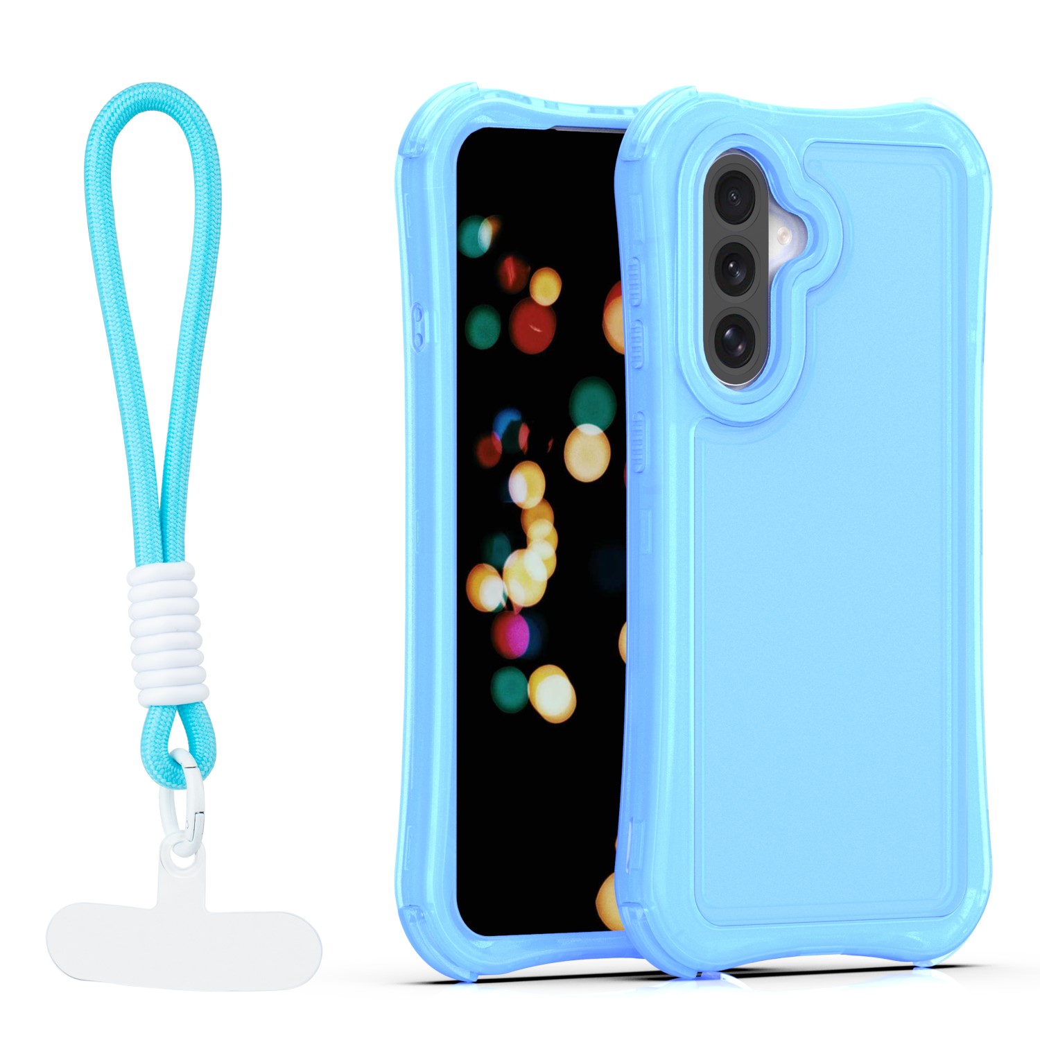 Safepop dėklas su dirželiu skirtas Samsung Galaxy A57 5G mėlynas