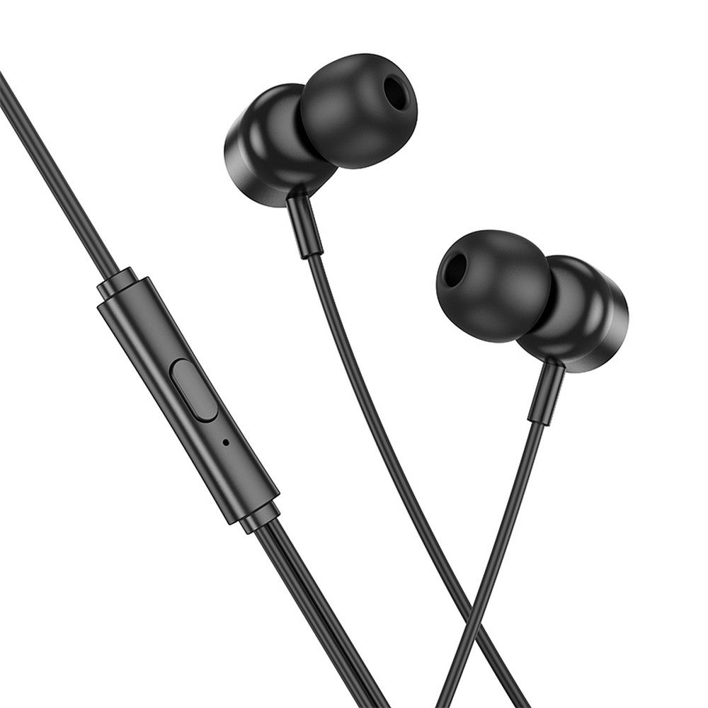 Проводные наушники-вкладыши USB C Hoco M122 чёрные
