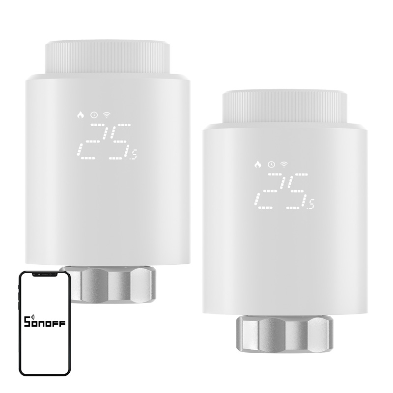 SONOFF ZigBee TRVZB termostatinė galvutė, 2 vnt.