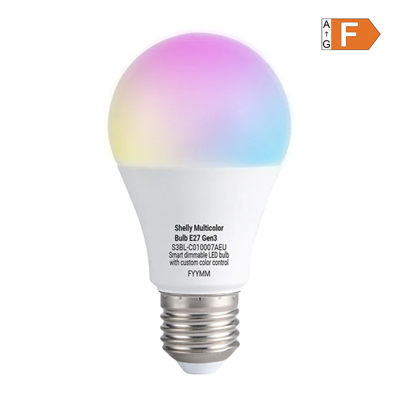 SHELLY Multicolor Bulb Gen3 E27 LED lemputė