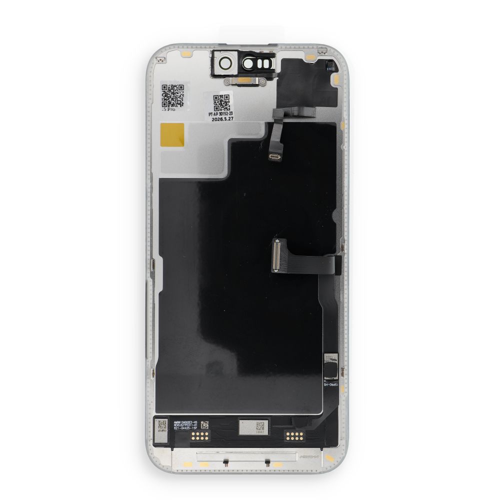 „FixCell“ LCD ekranas, skirtas „iPhone 15 Pro“ su „SOFT OLED“ 120 Hz artumo ir šviesos jutikliu, lankstusis kabelis (diagnozuojamas: naudotas)