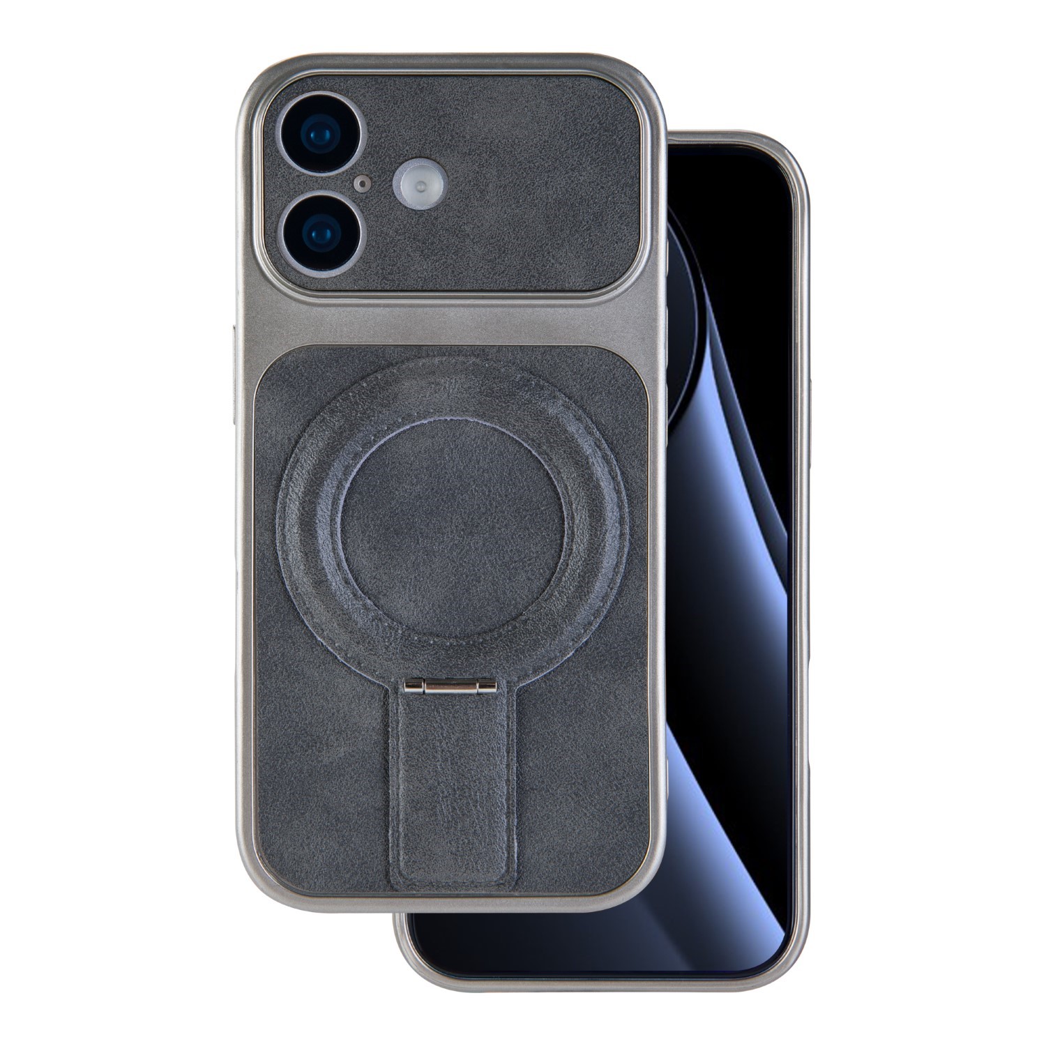 Luxgrip Mag dėklas iPhone 17 6,3", pilkas