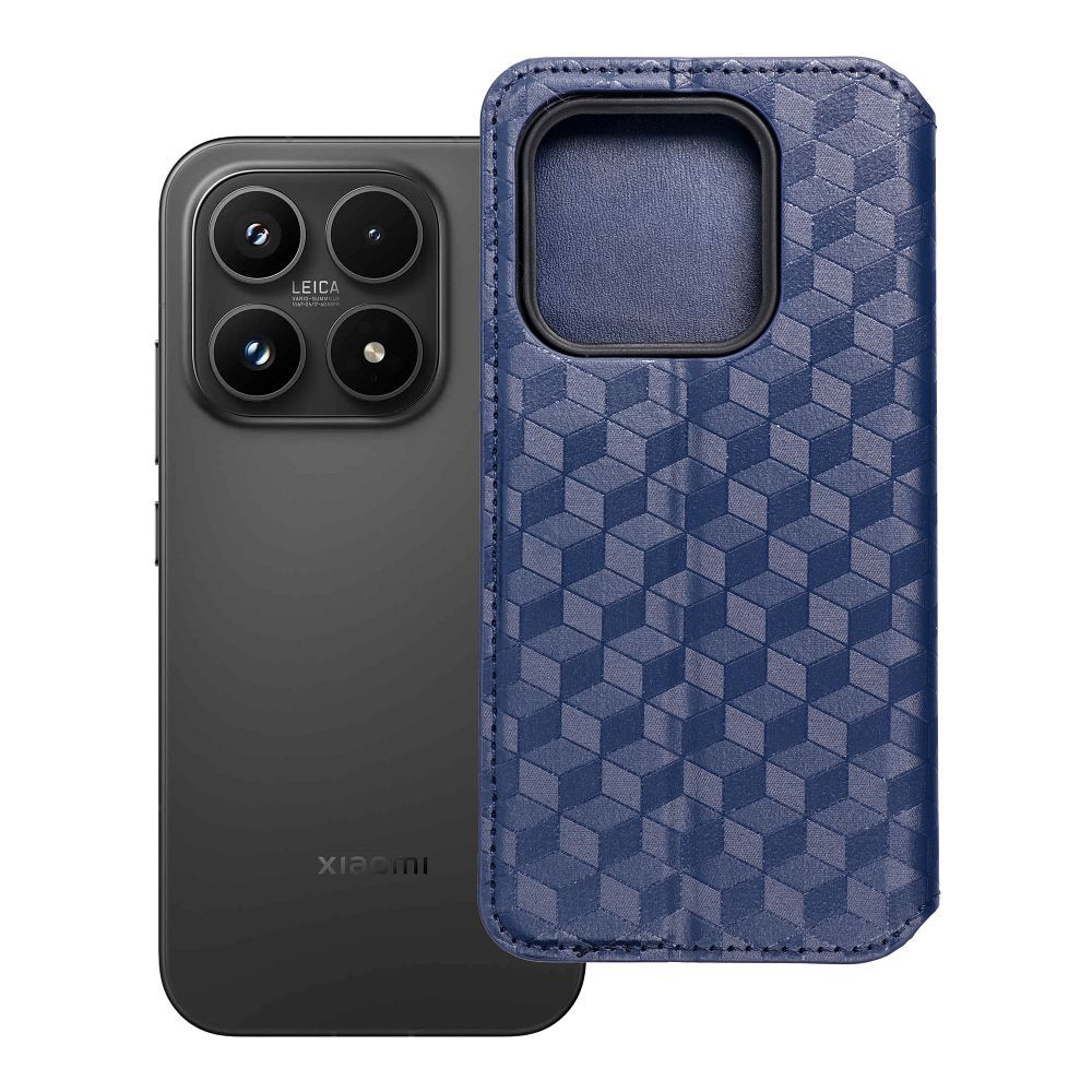 Atverčiamas dėklas Xiaomi 17 Cubic Book, mėlynas