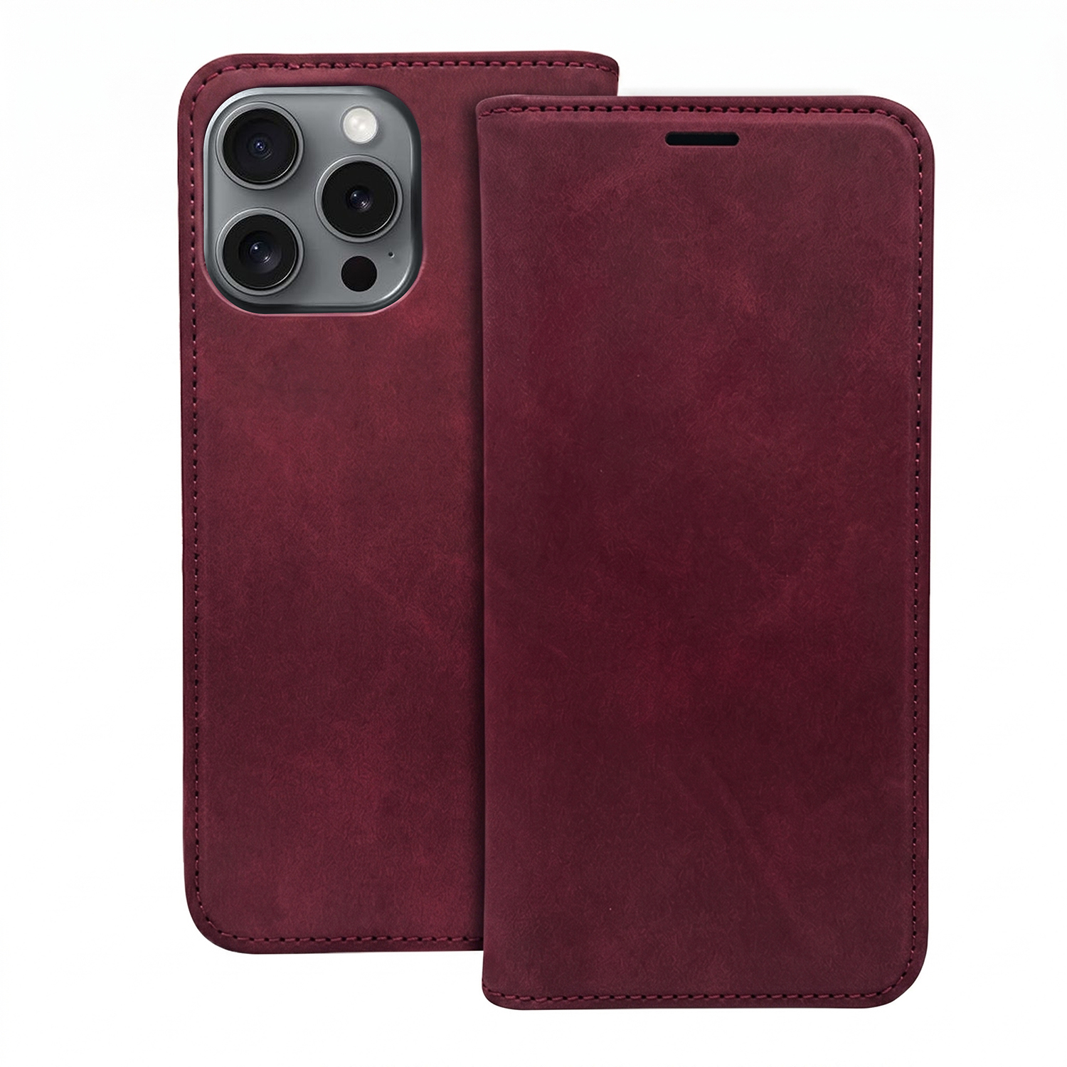 Smart Suede dėklas Honor 600 / Honor 600 Pro bordo