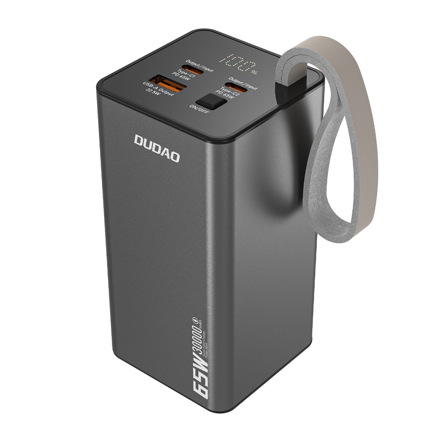 External battery Power Bank Dudao K65+ 65W 30000mAh black