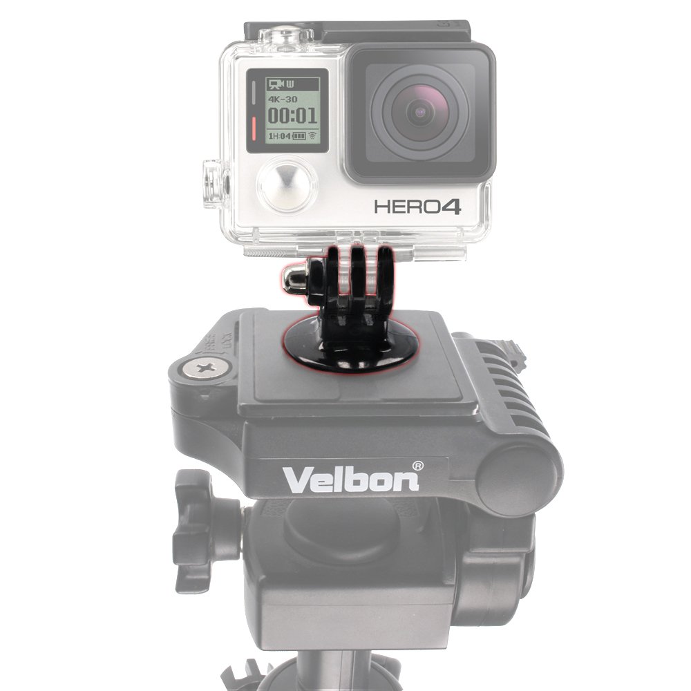 Sporto kameros laikiklis su GoPro trikojo adapteriu - juodas