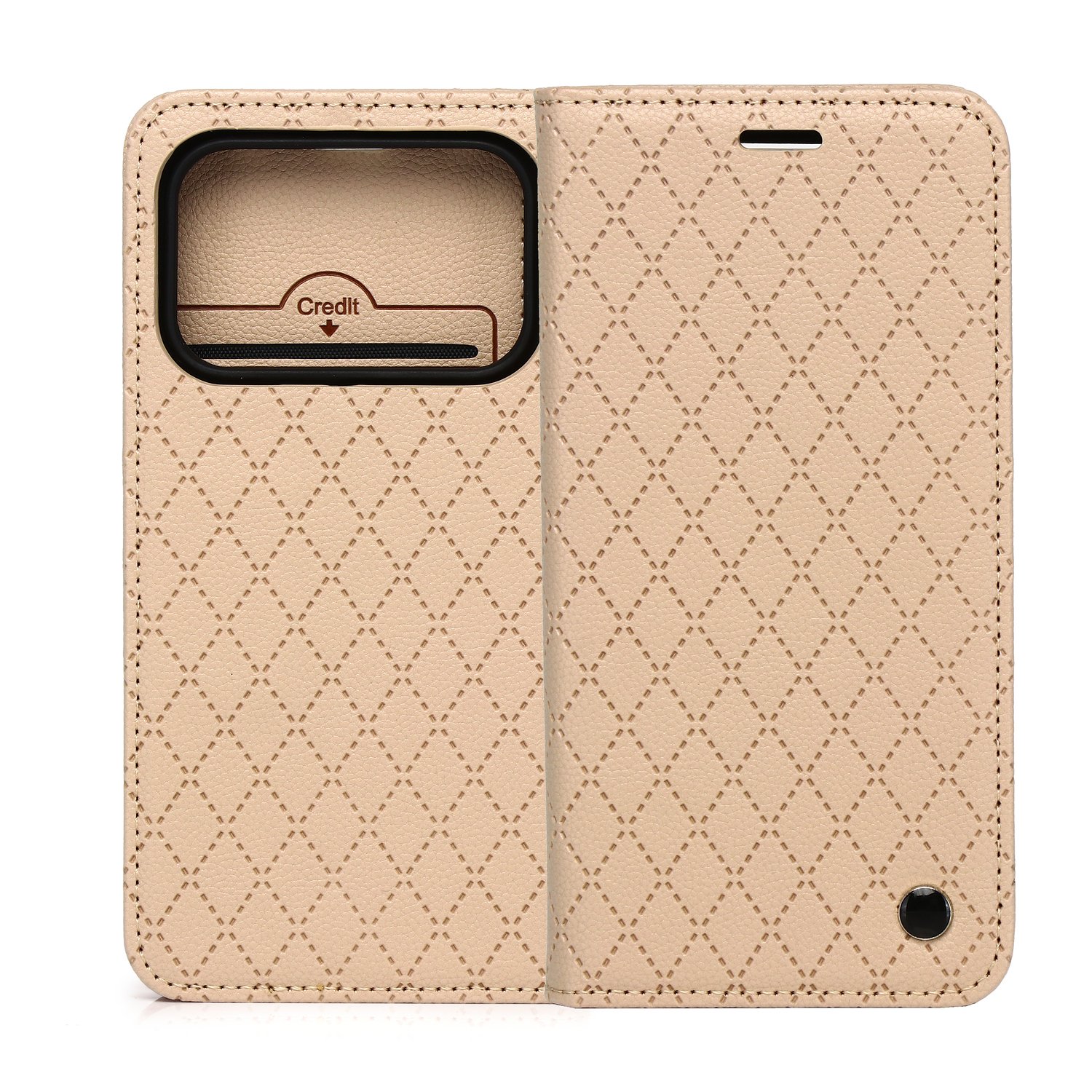 Чехол Smart Caro Honor 600 / Honor 600 Pro бежевый