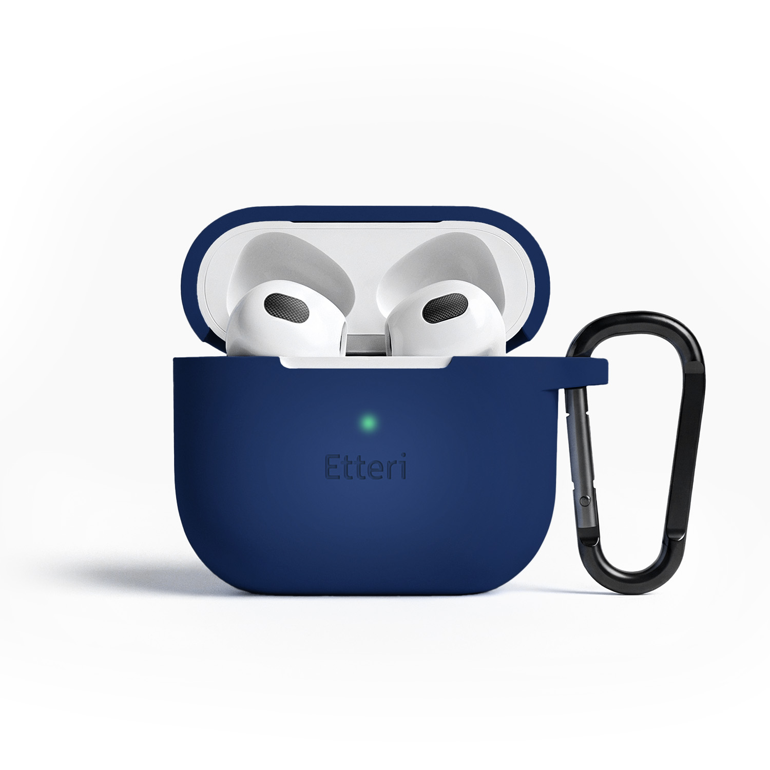 Etteri silikoninis dėklas, skirtas AirPods 3 tamsiai mėlynas