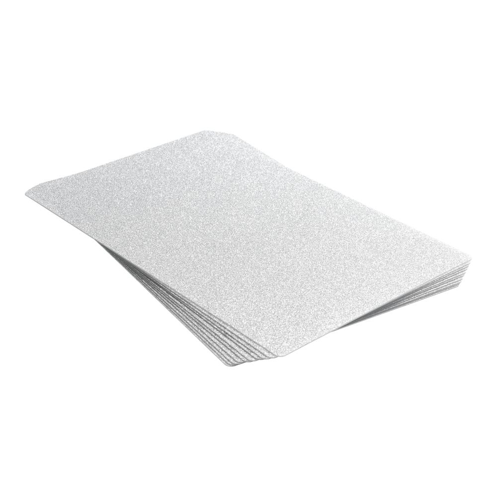 Plėvelė galiniam dangteliui 180 x 120 mm 10 vnt. - sidabrinė