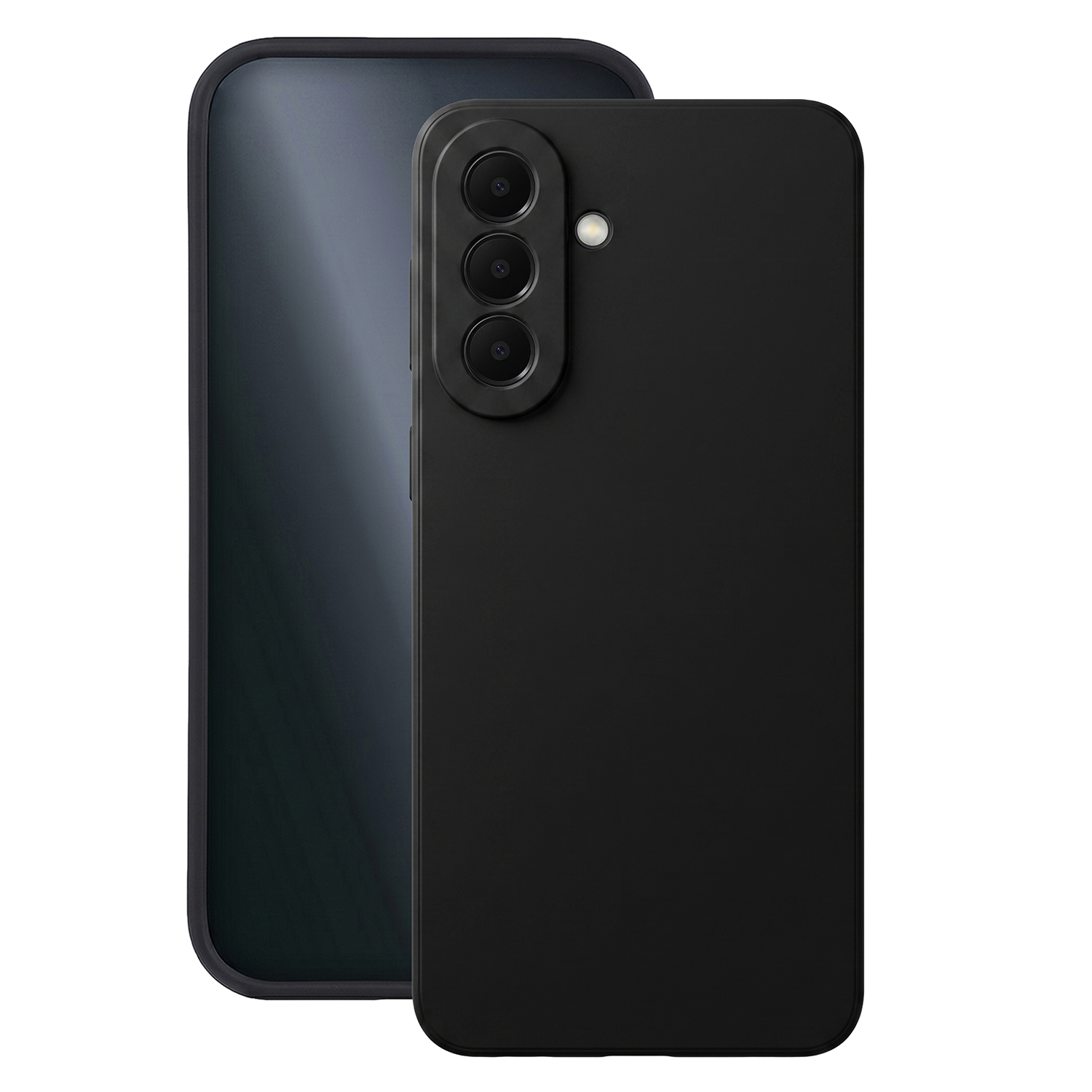 Matinis TPU dėklas, skirtas Samsung Galaxy A37 5G, juodas