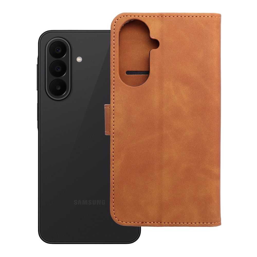 Atverčiamas dėklas Samsung A27 Tender Book rudas