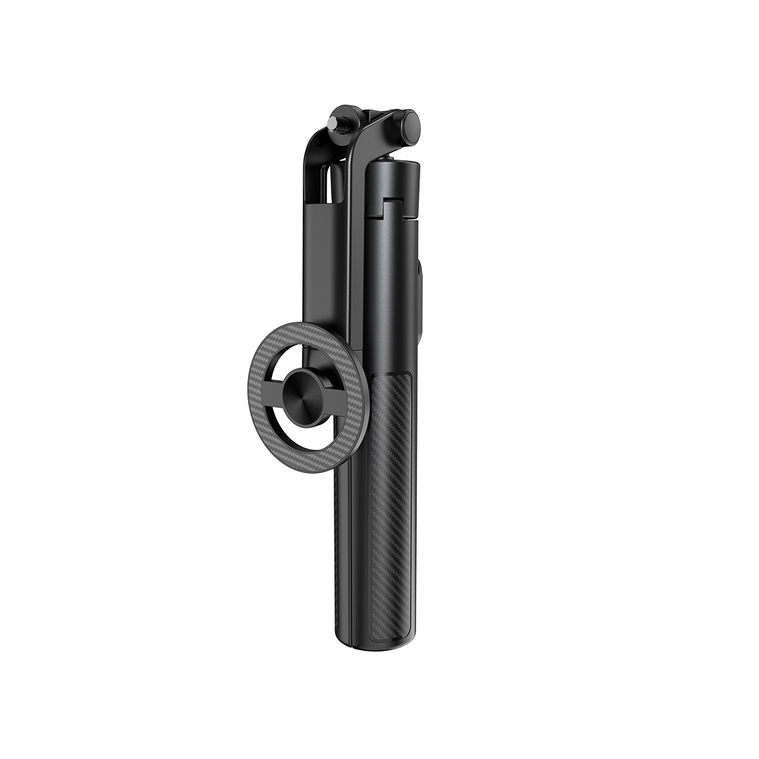 XO SS30 Bluetooth asmenukių lazda-trikojis, juoda, magnetinė, skirta MagSafe, 123cm