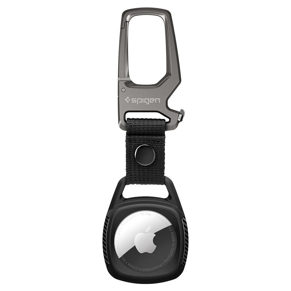 Spigen Rugged Armor dėklas skirtas Apple AirTag - matinis juodas