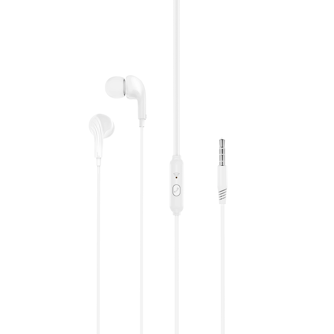 XO EP86 laidinės ausinės su 3,5mm jungtimi, baltos