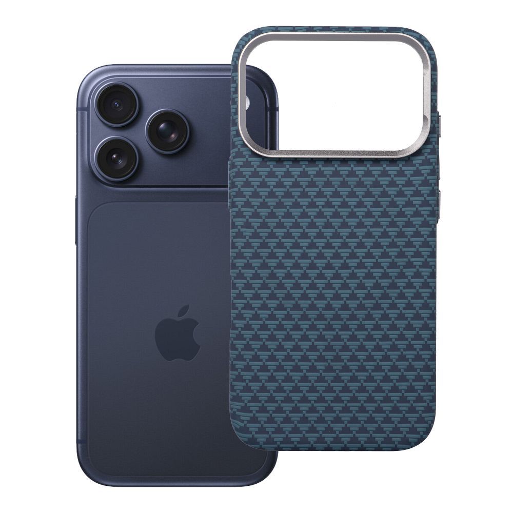 Su MagSafe suderinamas K-Look dėklas iPhone 17 Pro / 18 Pro (žemas kameros kraštas), mėlynas, v2