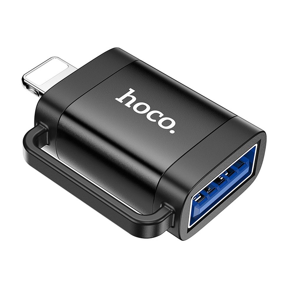OTG adapteris Lightning į USB A Hoco UA31A juodas