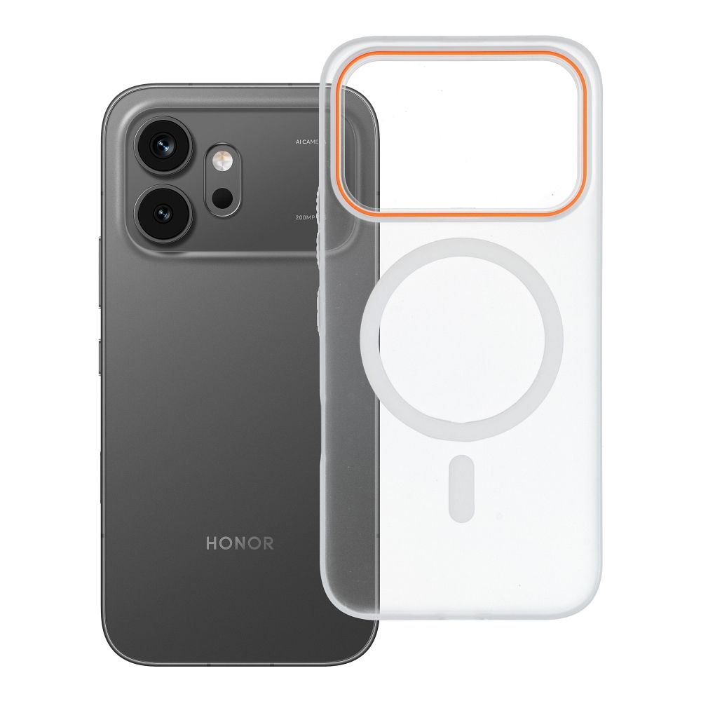 Dėklas Honor 600 / 600 PRO Go Orange suderinamas su MagSafe skaidrus