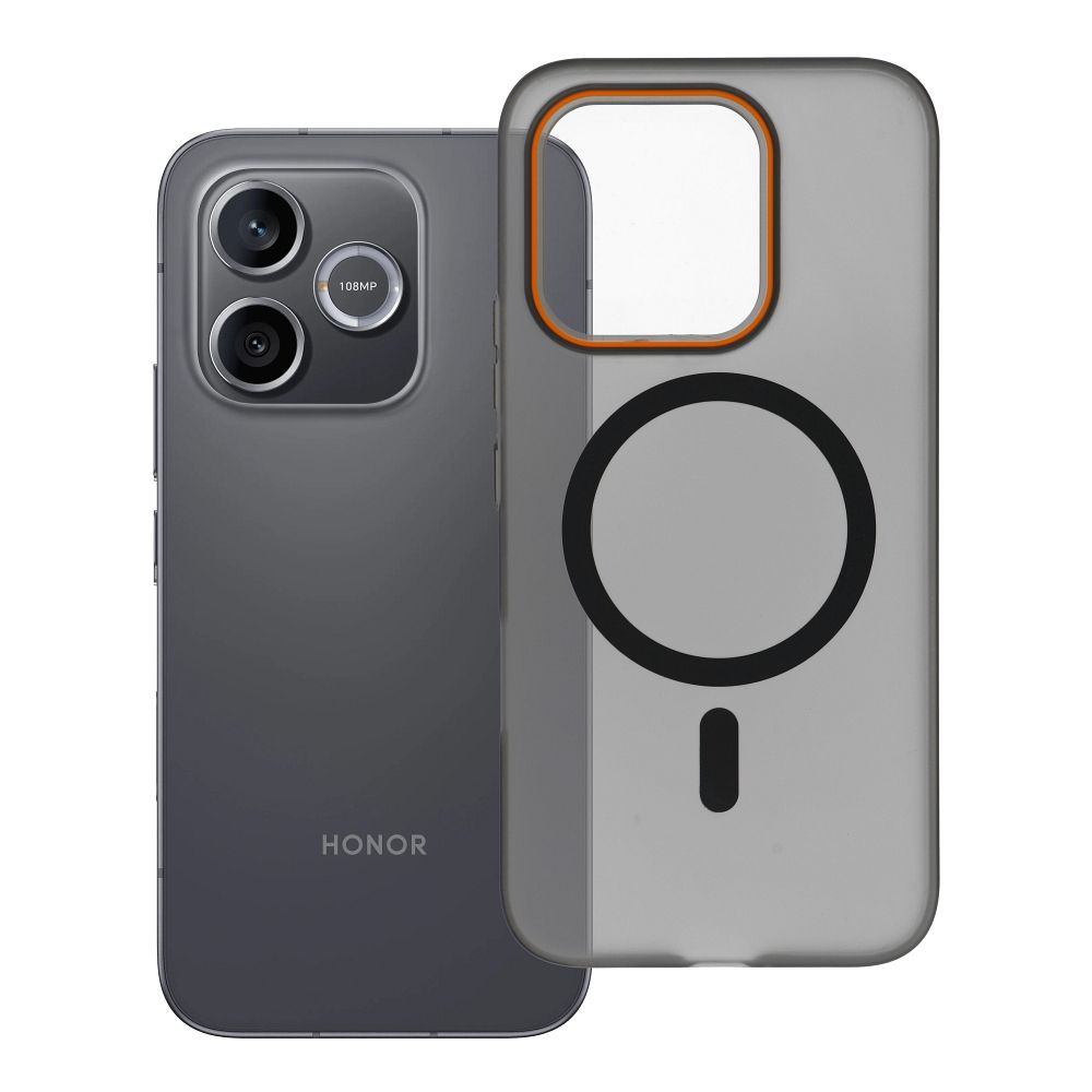 Dėklas Honor 600 LITE Go Orange suderinamas su MagSafe juodas