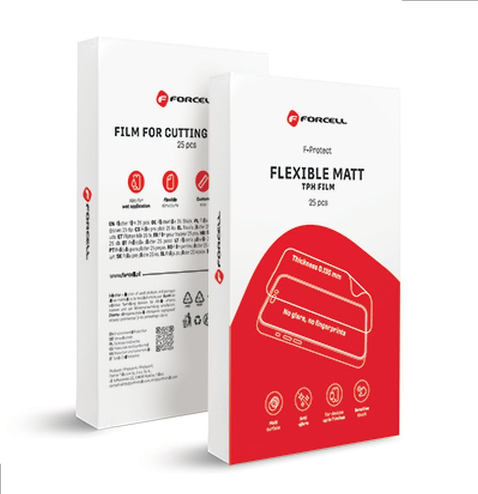 Plėvelė pjovimo aparatui Forcell F-Protect Flexible MATT 196 x 125 mm 25 vnt.