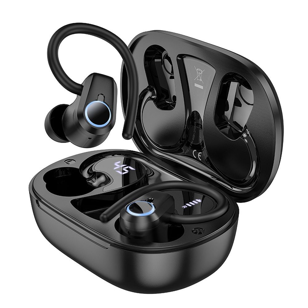 HOCO belaidės ausinės bluetooth TWS EQ8 juodos