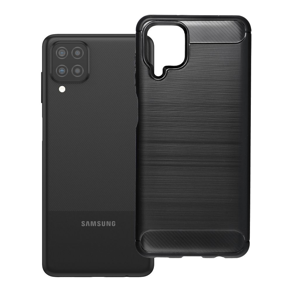 Dėklas SAMSUNG A12 Carbon 2.0 juodas