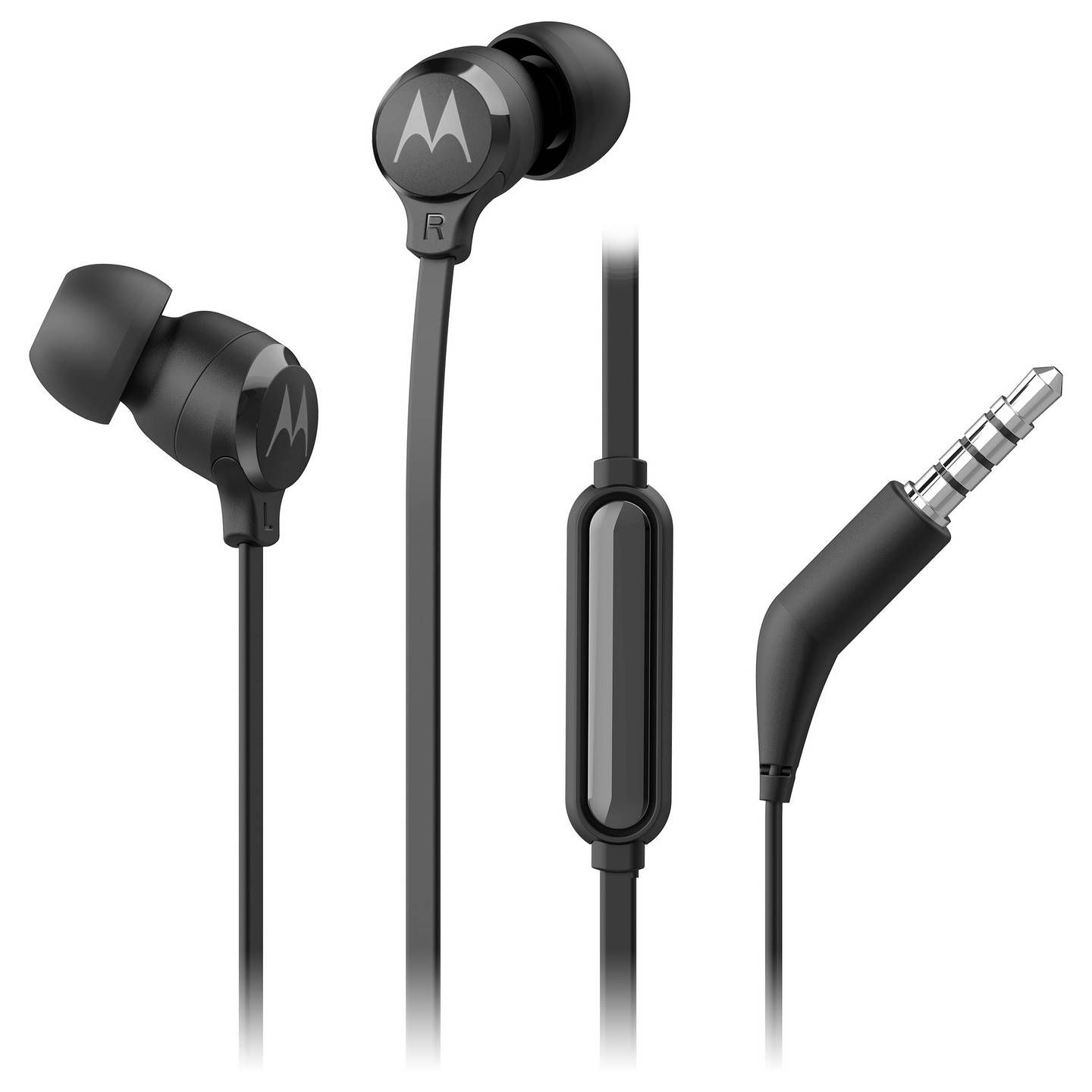 Wired earphones with microphone MOTOROLA Earbuds 3-S black