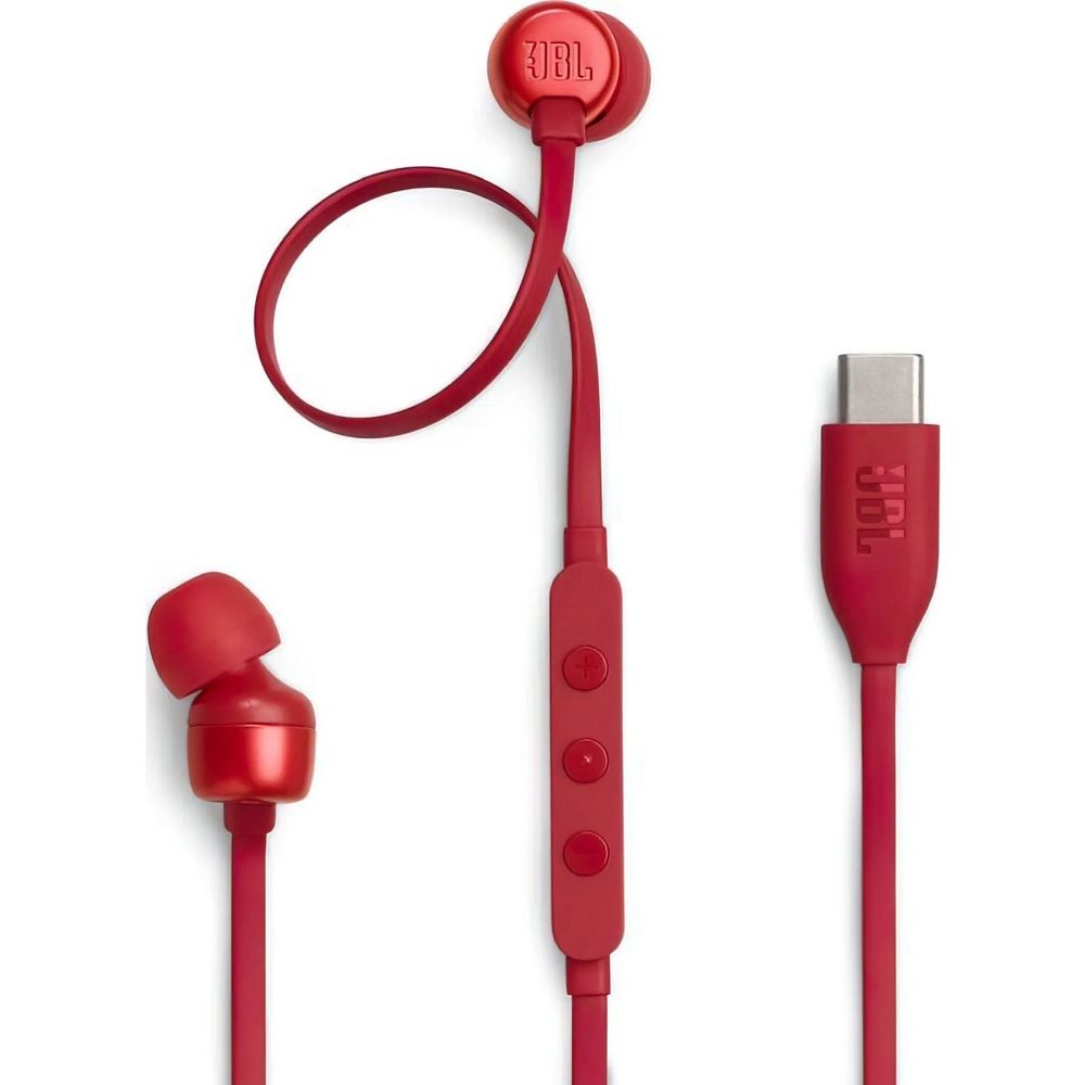 Наушники JBL Tune 310C USB-C красные