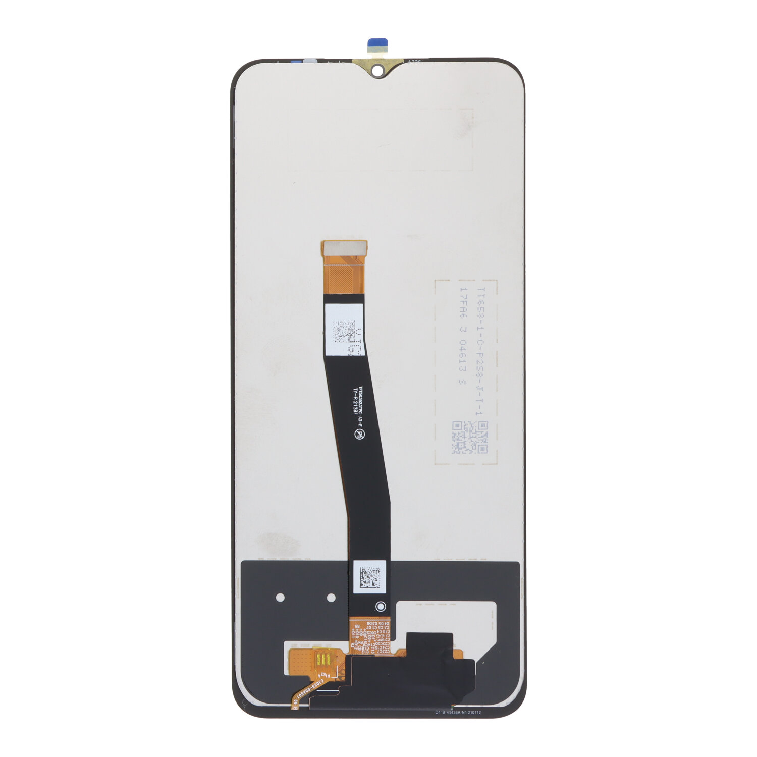 Ekranas Samsung A226 A22 5G su lietimui jautriu stikliuku juodas OEM