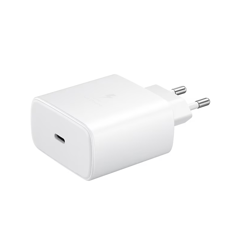 Įkroviklis Samsung Super Fast Charging (Type-C) EP-TA845 45W, baltas, be logotipo