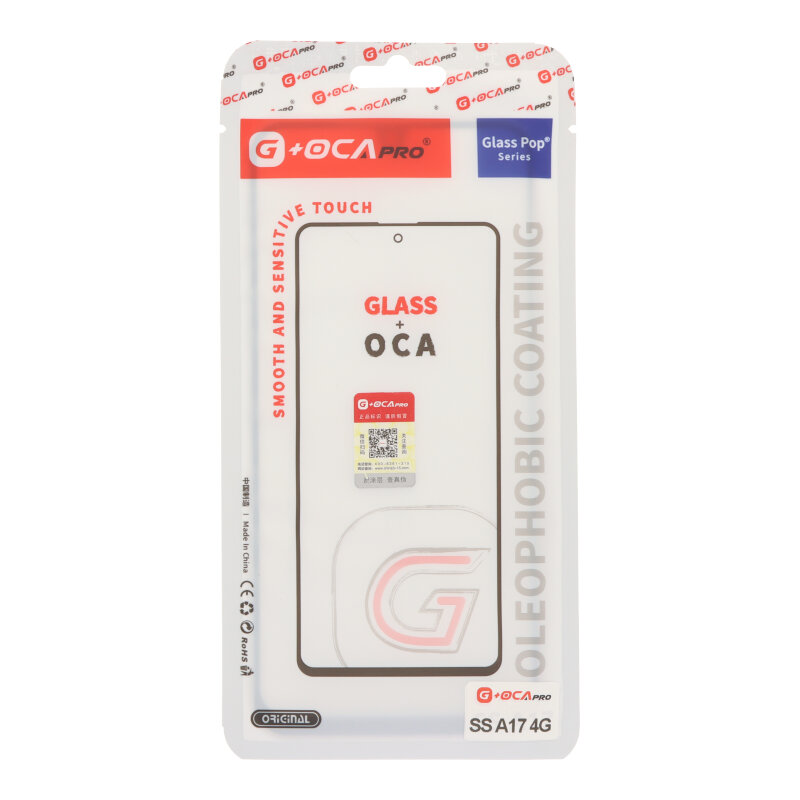 LCD stikliukas G+OCA Pro Samsung A17 4G A175 su OCA