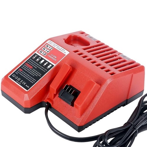 Зарядное устройство для аккумулятора электроинструмента MILWAUKEE N12N14N18, 10.8V-18V, 3A, Li-ion