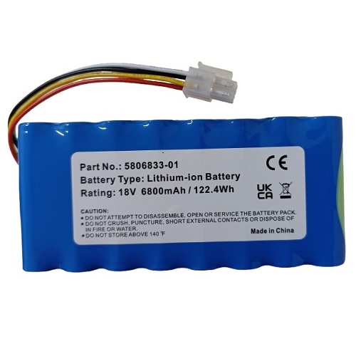 Аккумулятор для HUSQVARNA 5806833-01, 18V, 6.8Ah, Li-ion